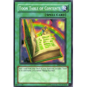 TP6-EN002 Toon Table of Contents Super Rare