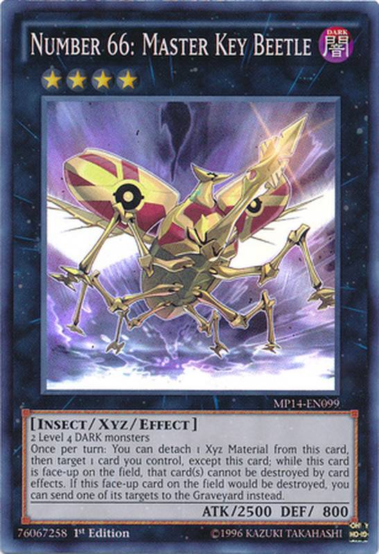 Mp14 En099 Number 66 Master Key Beetle Yu Gi Oh