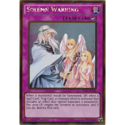 PGL2-EN068 Solemn Warning Gold Rare