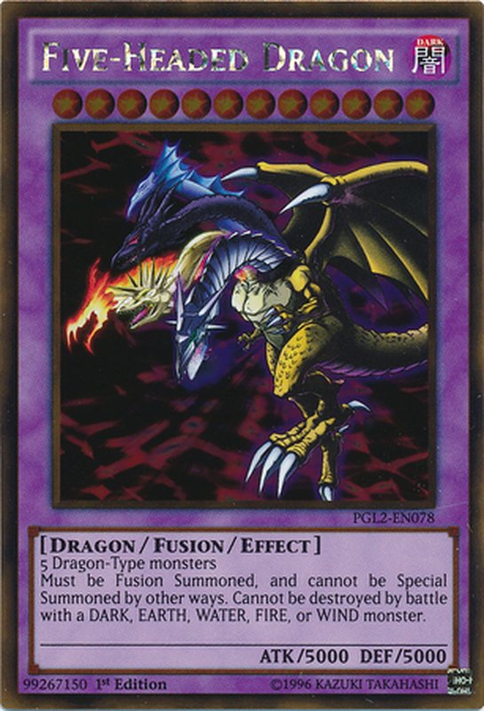 PGL2-EN078 Five-Headed Dragon Gold Rare