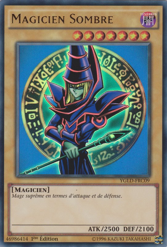 Carte YU-GI-OH YGLD-FRA03 Magicien Sombre 2ED Commune NEUF FR