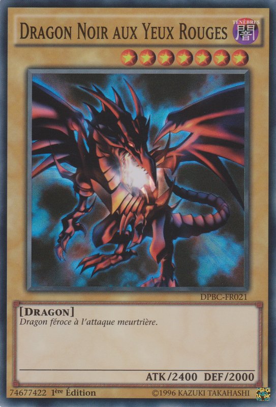 DPBC-FR021 Dragon Noir aux Yeux Rouges Super Rare