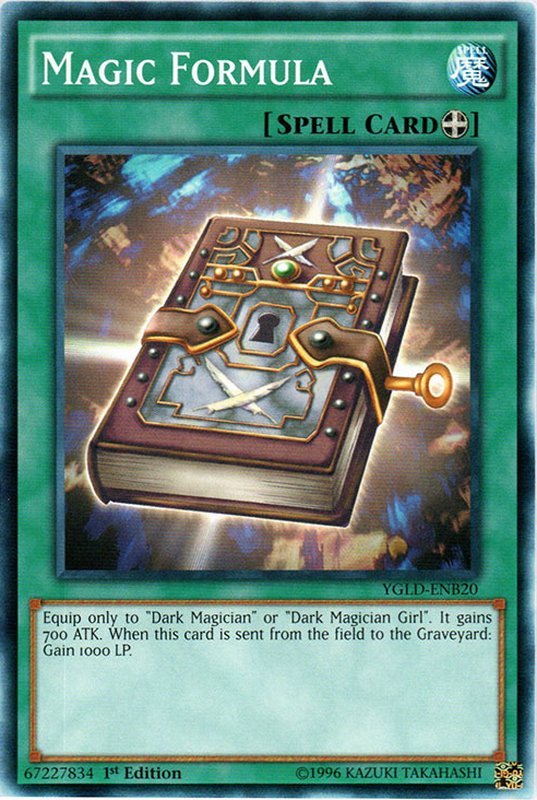 thumbnail image 2 of Yu-Gi-Oh! YGLD-ENA03 Dark Magician - Secret Rare - Near Mint Condition 2 of 6