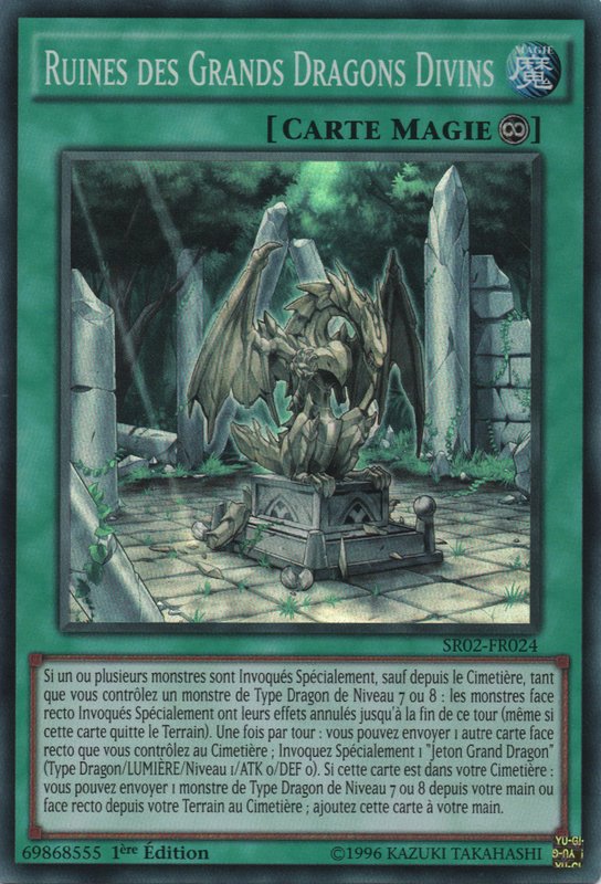 SR02-FR024 Ruines des Grands Dragons Divins Super Rare