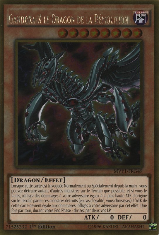 MVP1-FRG49 Gandora-X le Dragon de la Démolition Gold Rare