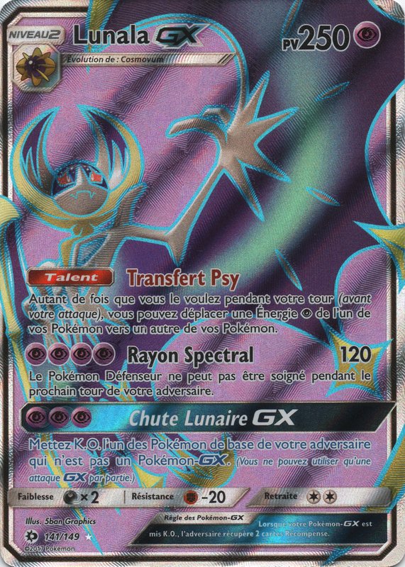 Mavin  CARTE POKEMON RARE SERIE SOLEIL ET LUNE SL 1 pa EX LUNALA