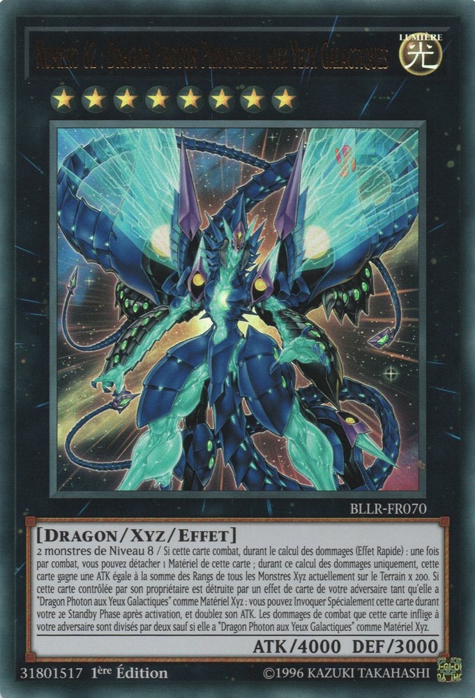 BLLR-FR070 Numéro 62 Dragon Photon Primordial Yu-Gi-Oh