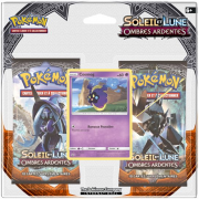 Pack 2 Boosters Pokémon Soleil et Lune 3 Ombres Ardentes - Version Cosmog