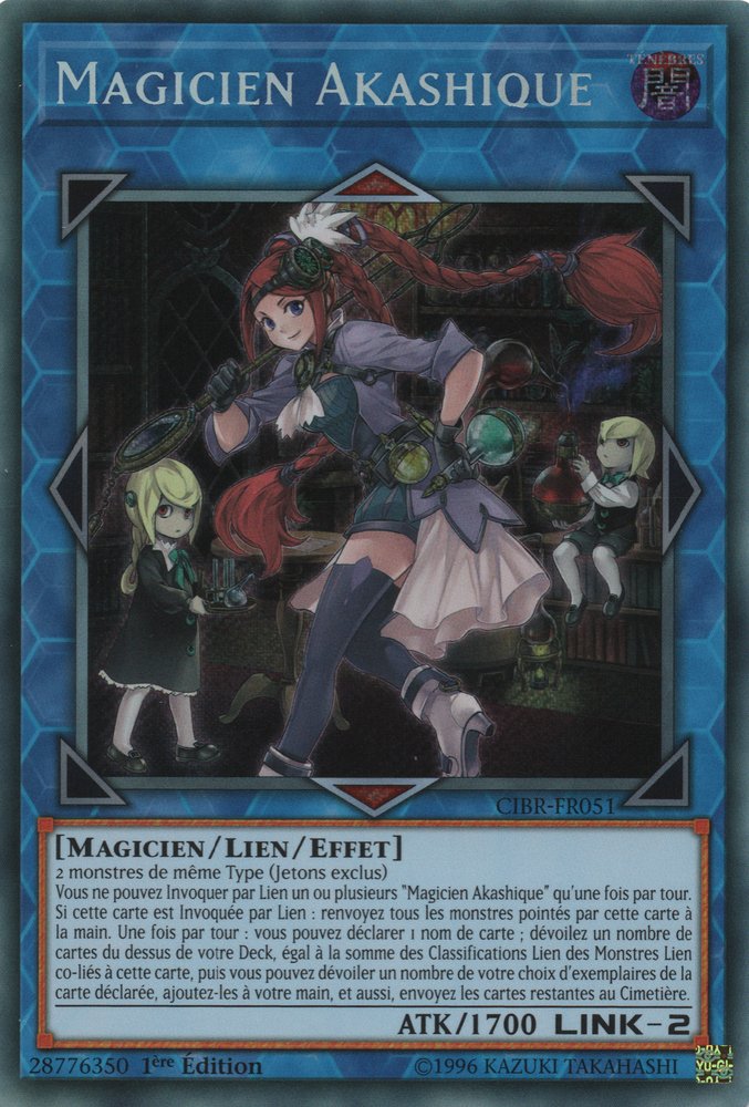 VF/Secret Rare Yu-Gi-Oh Magicien Akashique  CIBR-FR051 