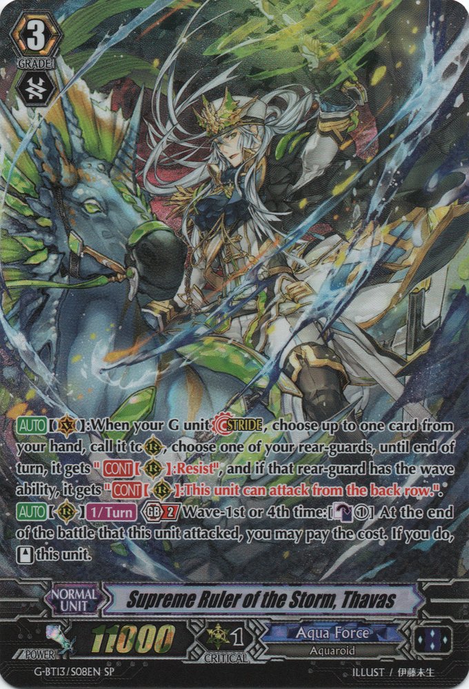 G-BT13/S08EN Supreme Ruler of the Storm, Thavas Special Parallel (SP)