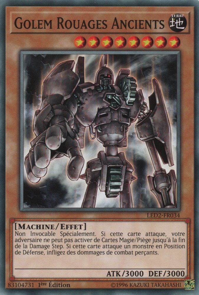 LED2-FR034 Golem Rouages Ancients - Yu-Gi-Oh