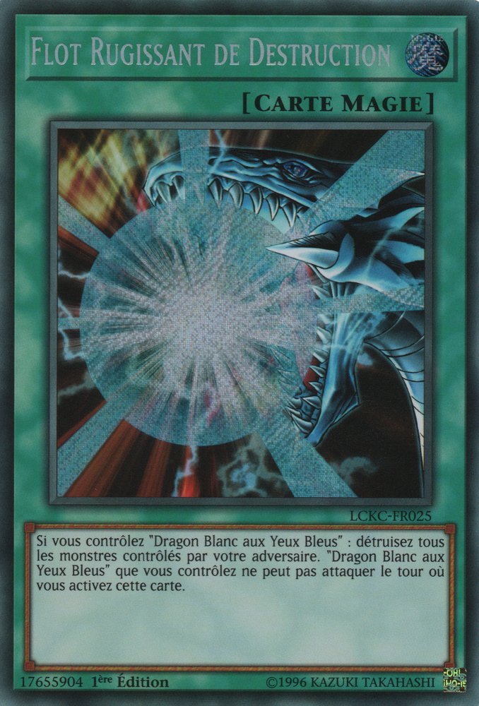 thumbnail interactive-video image 1 of Burst Stream Of Destruction – Secret Rare 1st Edition LCKC-EN025 – Mint Yu-Gi-Oh! TCG Card 1 of 2