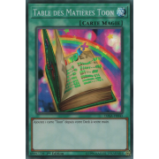 DASA-FR043 Table des Matières Toon Super Rare