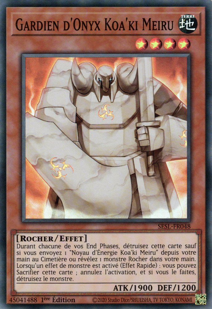 Golem de Sable Koa'ki Meiru - SESL-FR049 - Carte Yu-Gi-Oh! Super