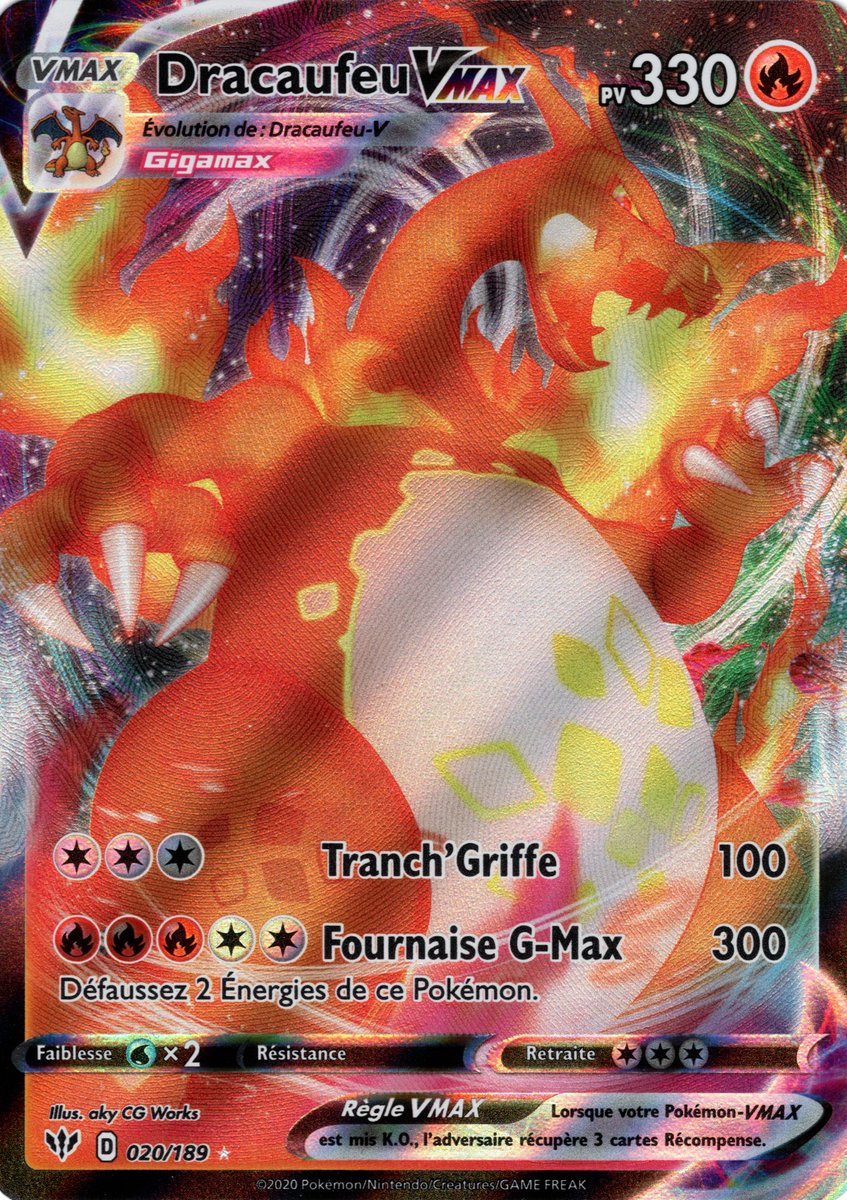 Classeur Carte Pokémon : Dracaufeu Gigamax