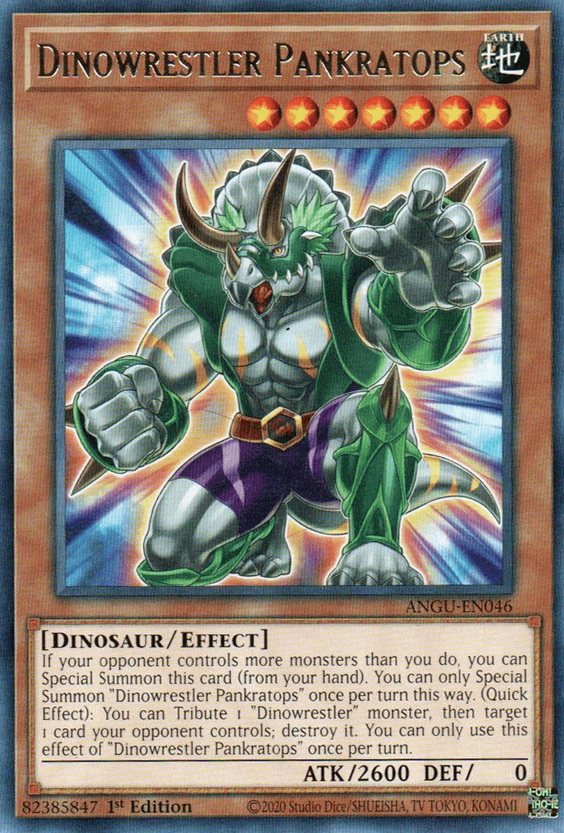 Angu En046 Dinowrestler Pankratops Yu Gi Oh 