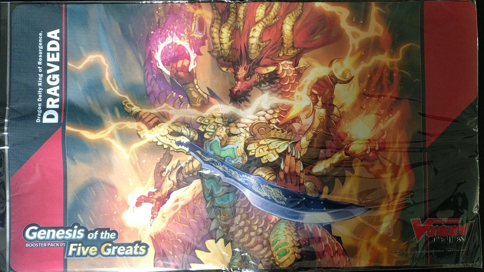 Tapis Cardfight Vanguard Overdress - Dragon Deity King of Resurgence, Dragveda