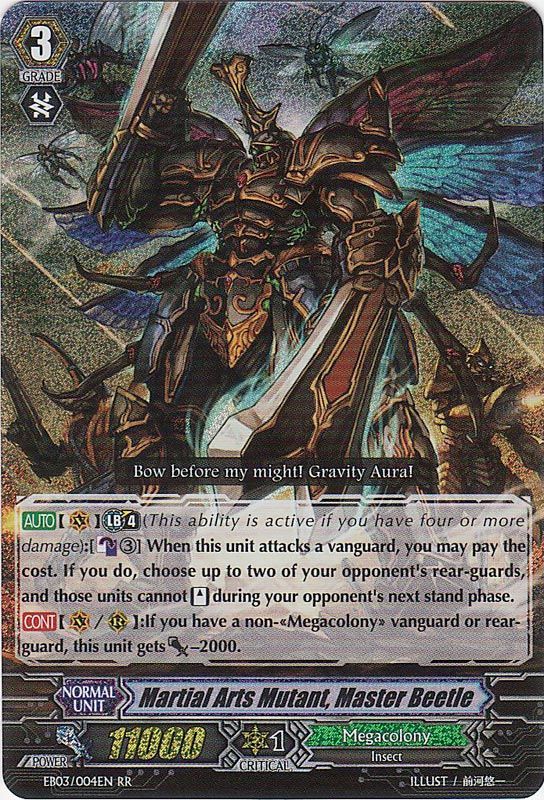 EB03/004EN Martial Arts Mutant, Master Beetle Double Rare (RR)