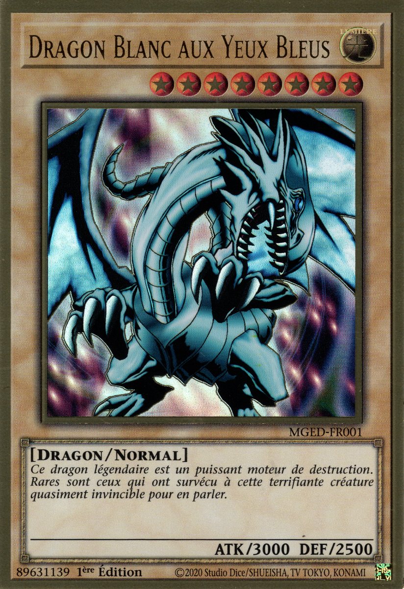 Collectible Card Games Carte Yu Gi Oh DRAGON BLANC AUX YEUX BLEU