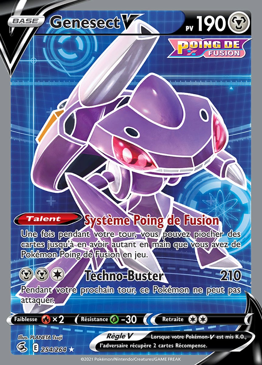 Carte Pokémon Genesect V alternative poing de fusion - Vinted