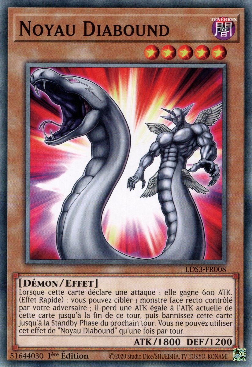 Noyau Diabound - LDS3-FR008 - Carte Yu-Gi-Oh! à l'unité - DracauGames