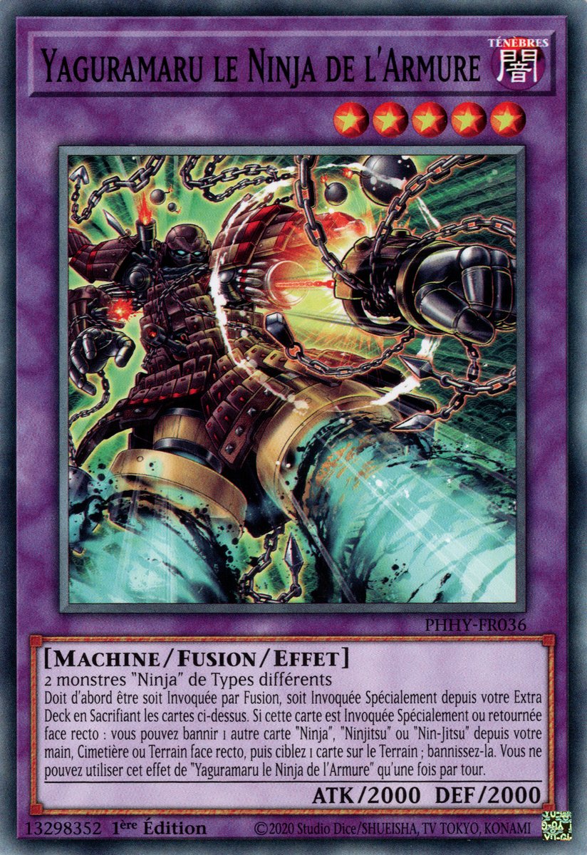 PHHY-FR036 Yaguramaru le Ninja de l'Armure - Yu-Gi-Oh