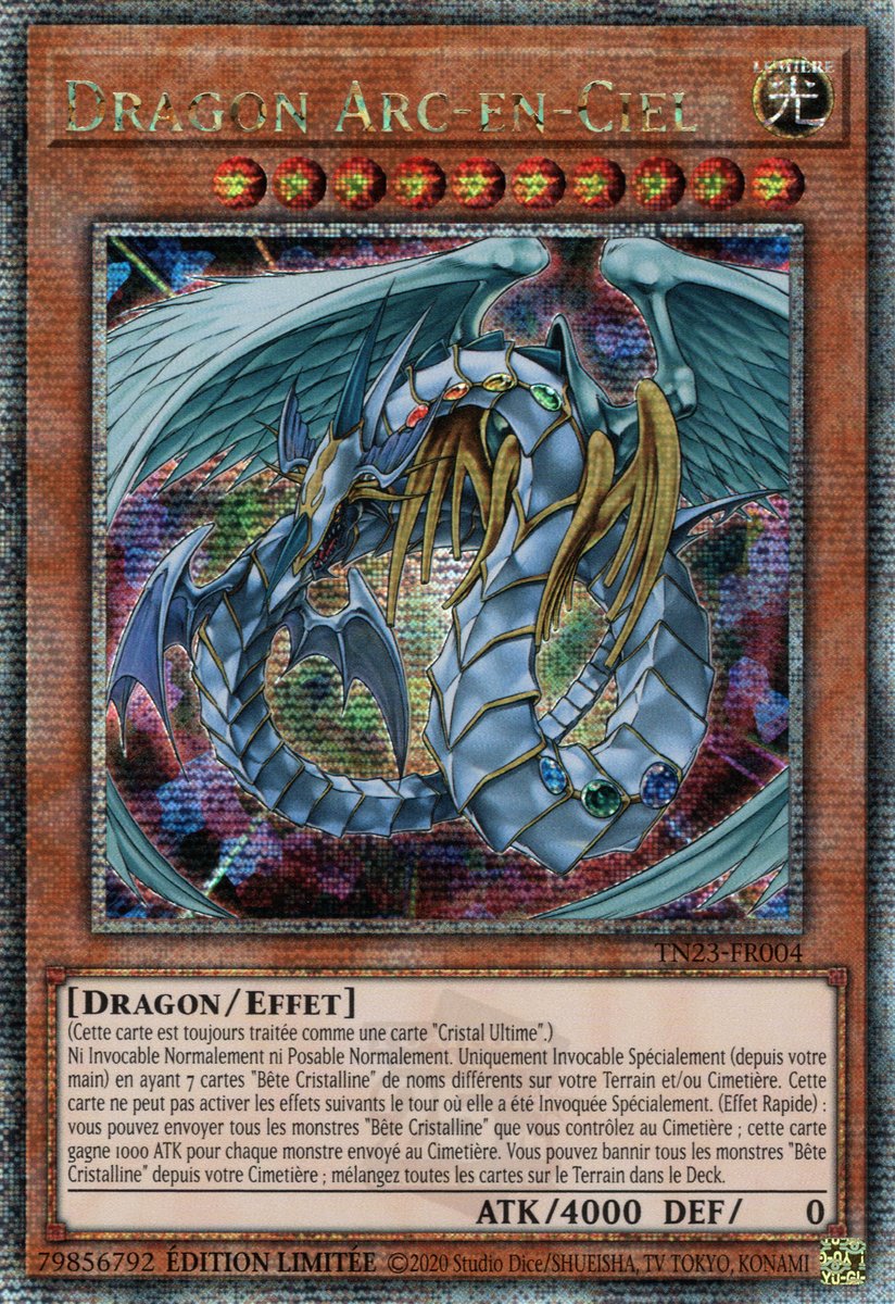 TN23-FR004 Dragon Arc-en-Ciel Quarter Century Secret Rare