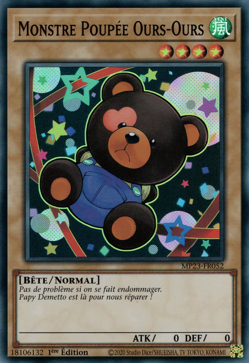 MP23-FR052 Monstre Poupée Ours-Ours - Yu-Gi-Oh