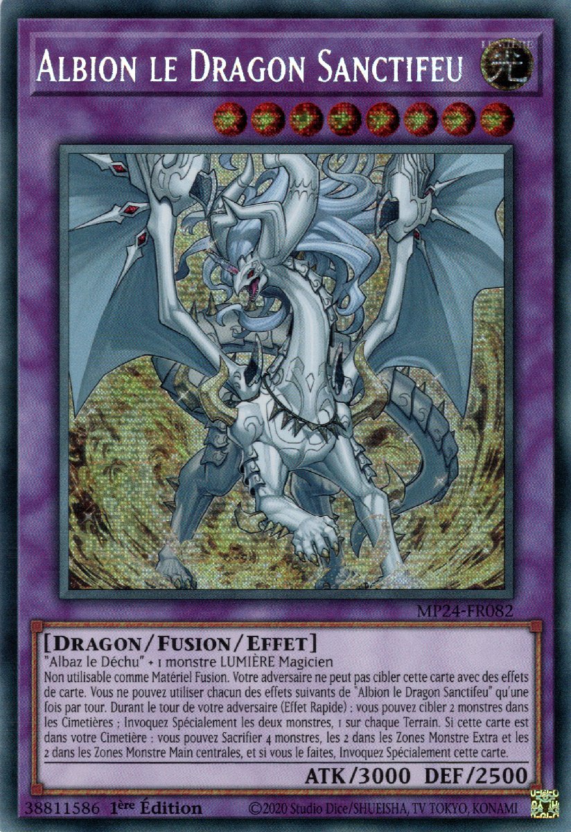 Yu-Gi-Oh! MP24-EN082 Albion The Sanctifire Dragon – Secret Rare – Near Mint