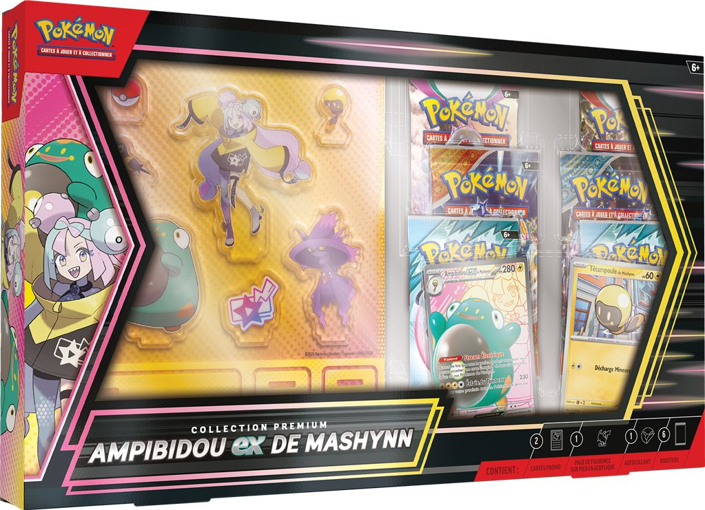 Coffret Pokémon Premium Ampibidou-ex de Mashynn