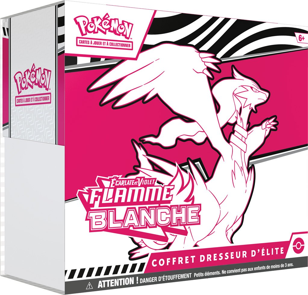 Elite Trainer Box Pokémon Écarlate et Violet EV10.5 Flamme Blanche