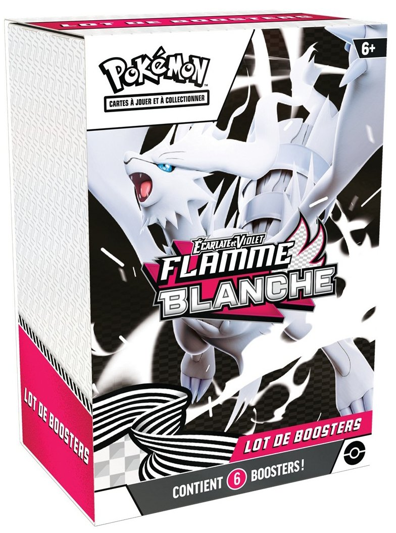 Lot de 6 Boosters Pokémon Ecarlate et Violet Flamme Blanche EV10.5