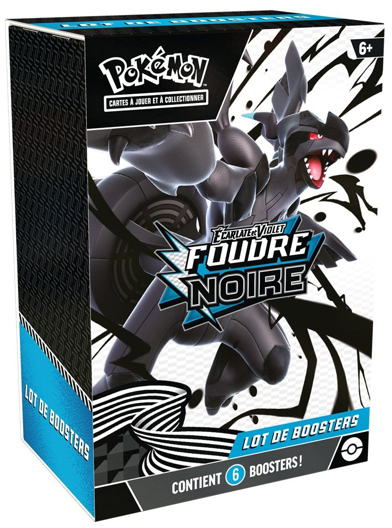 Lot de 6 Boosters Pokémon Ecarlate et Violet Foudre Noire EV10.5