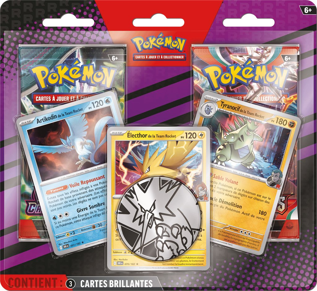 Pack 2 Boosters Pokémon Team rocket