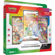 Coffret Pok&eacute;mon 3 Boosters Collection Illustration Premiers Partenaires